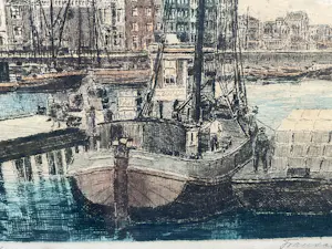 Niet of onleesbaar gesigneerd - Prins Hendrikkade Amsterdam. kopen? Bied vanaf 10!