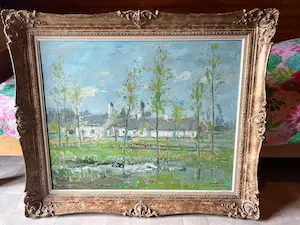 Leon Lommaert - Prachtig schilderij van het huis van de schilder Lommaert kaufen? Bieten Sie von 1!