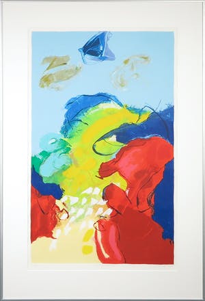 Henk van Vessem - Zeefdruk, De middag - Ingelijst kopen? Bied vanaf 20!