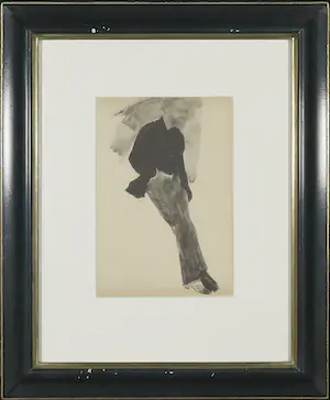 Edgar Degas - Litho, Portret van Eduard Manet - Ingelijst kaufen? Bieten Sie von 1!