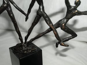 Brons (Onbekend) - Bronzen beeldje , “De dansers“ kopen? Bied vanaf 1!
