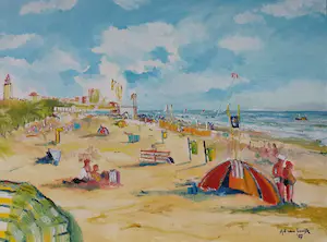 Ad van Luijk - Strandgezicht. kopen? Bied vanaf 1!
