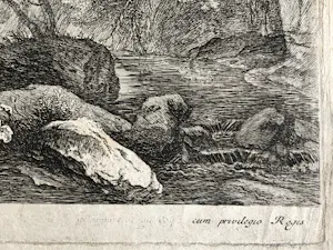 Herman van Swanevelt - Drie etsen met kleine gebreken kopen? Bied vanaf 75!