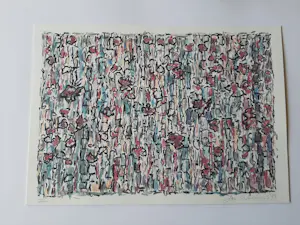 Jan Wolkers - Zeefdruk Winterbeeld XIII + gedicht + foto van Jan Wolkers kopen? Bied vanaf 160!