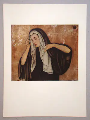 Walter Sauer - Pleureuse - 1930 - Chromotypogravure - Signed and dated kopen? Bied vanaf 180!