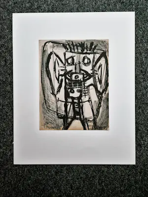 Karel Appel - Fraaie zwart-wit lithografie uit REFLEX nr. 1 - 1948 kopen? Bied vanaf 78!