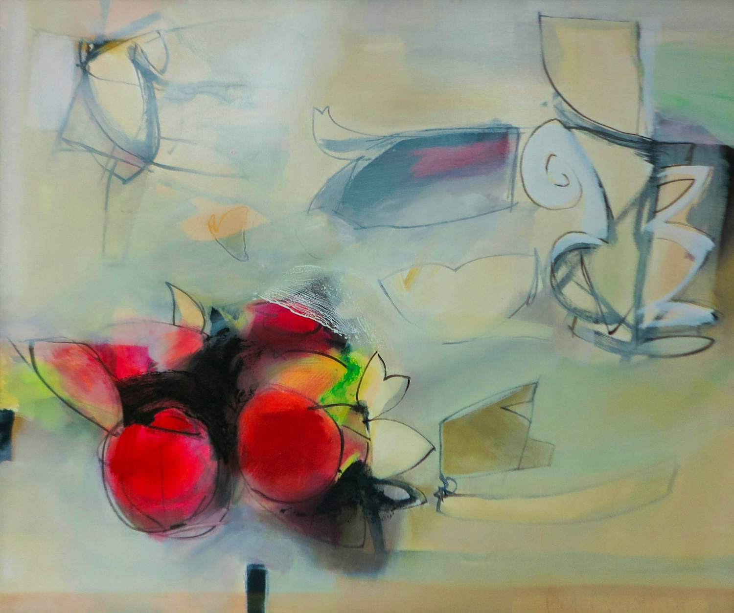 Pieter Vermeulen - Acryl op doek, Stil even (zeer groot) kopen? Bied vanaf 175!