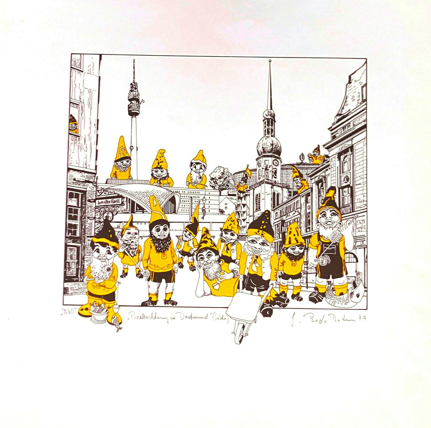 Bodo Boden - BVB "Beobachtung in Dortmund (Südtribüne)". kopen? Bied vanaf 180!