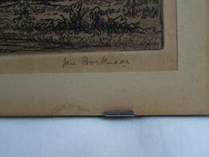 Jan Poortenaar - 2 x Ets , Molen en Kasteel – gesigneerd – ca 1930 kopen? Bied vanaf 35!