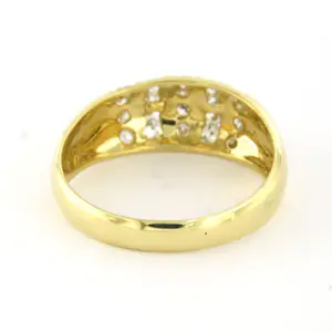 18k geel gouden ring met briljant geslepen diamant tot. 0.20ct – F/G - VS/SI kopen? Bied vanaf 370!