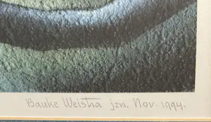 Bauke Weistra - Stadhuis Leeuwarden,zeefdruk gelijst en gesigneerd kopen? Bied vanaf 55!