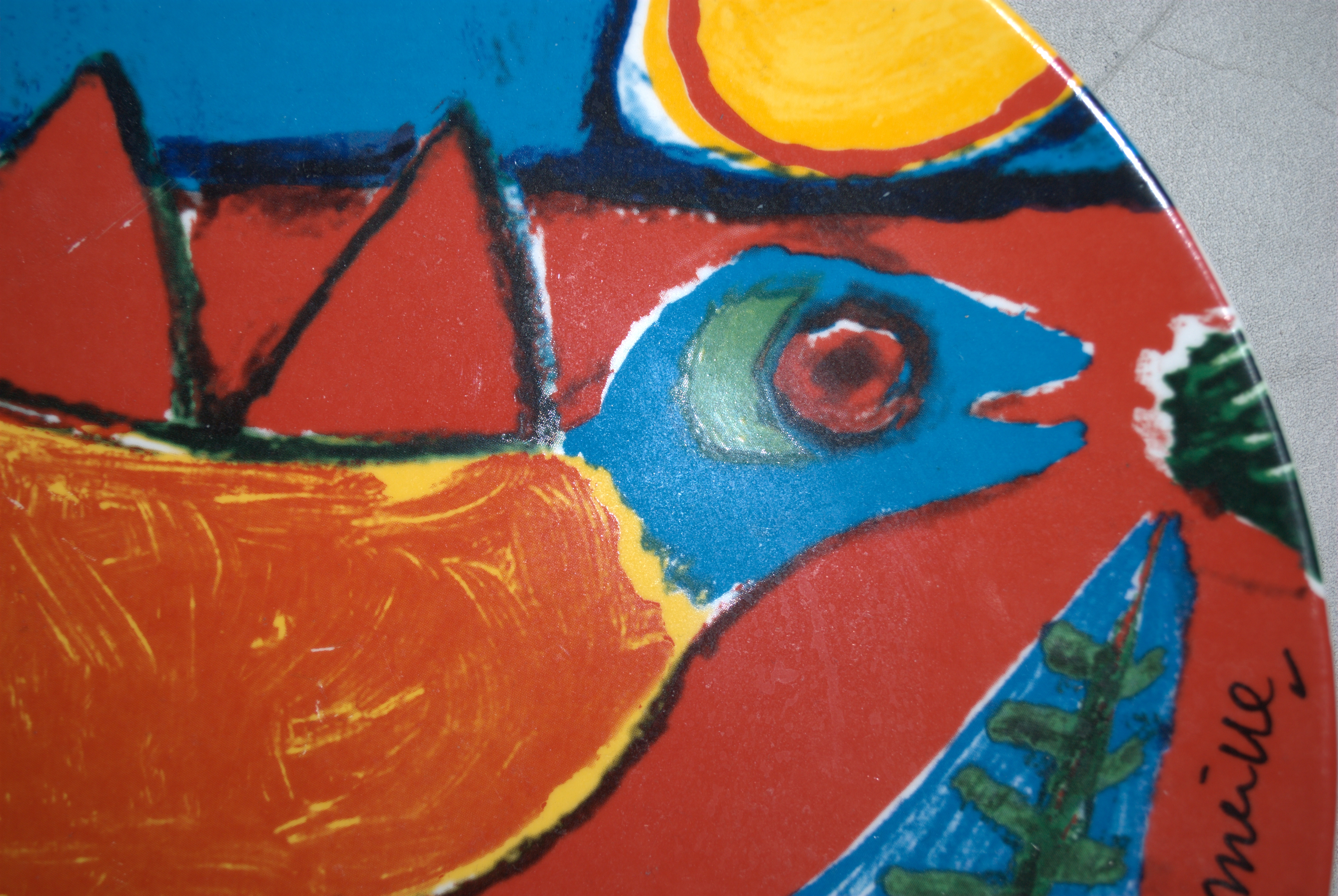 Corneille -  porseleinen bord - 'De zomer begint'  kopen? Bied vanaf 25!