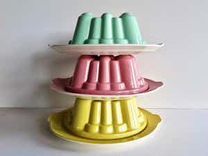 Firma Regout & Co - Set antieke Puddingvormen - Zeldzaam - Gaaf - LAATSTE KANS verkocht voor € 119!