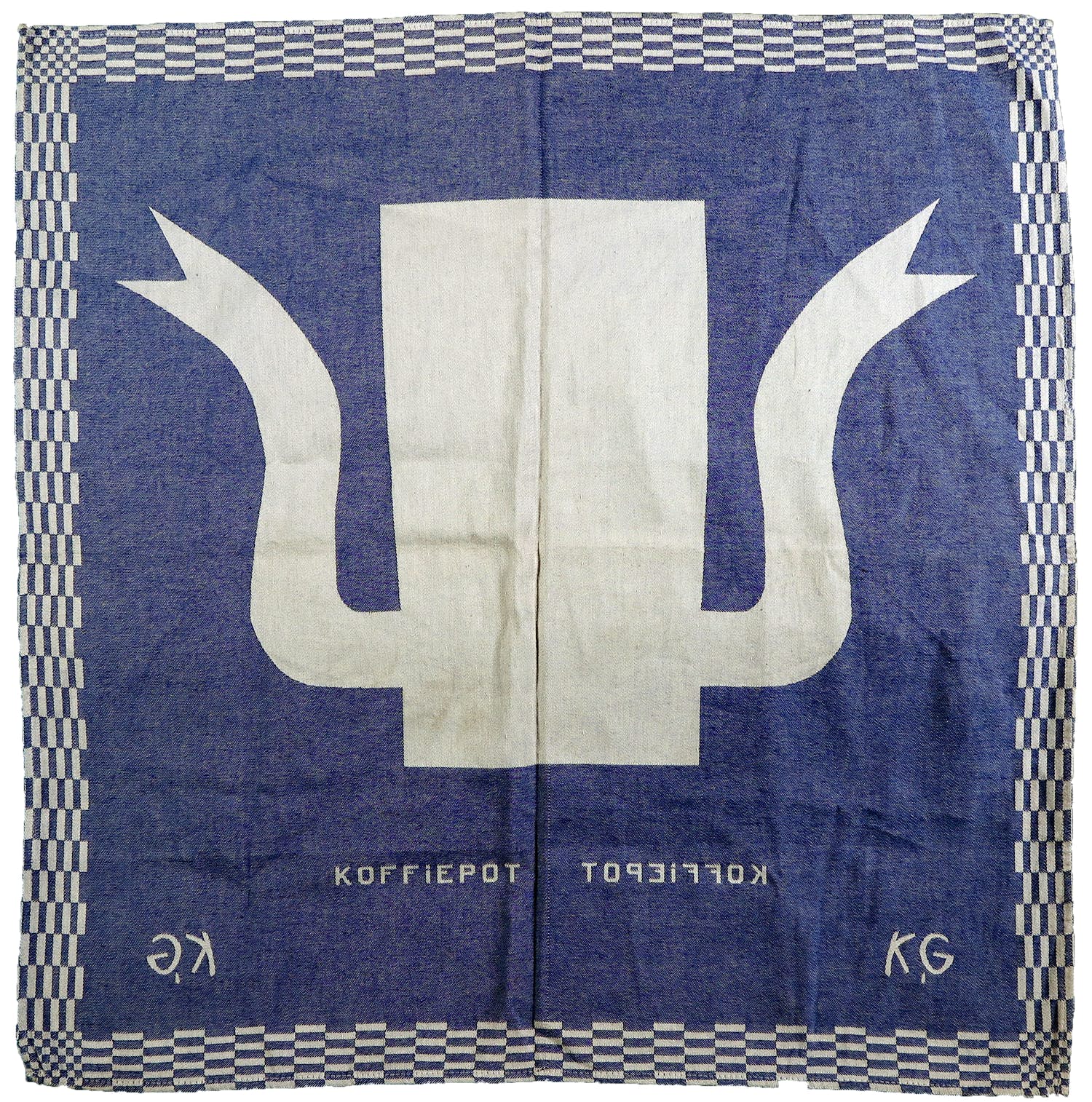 Klaas Gubbels - Handgesigneerde theedoek, Koffiepot - SBK Gelderland kopen? Bied vanaf 100!