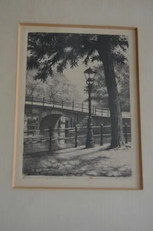 Niet of onleesbaar gesigneerd - 6 fraaie etsen, alle gesigneerd en ingelijst!! kopen? Bied vanaf 1!