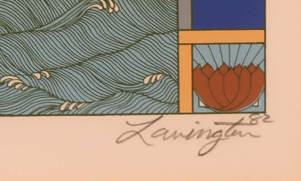 David Lavington - Zeefdruk, Land and sea II - Ingelijst kopen? Bied vanaf 1!