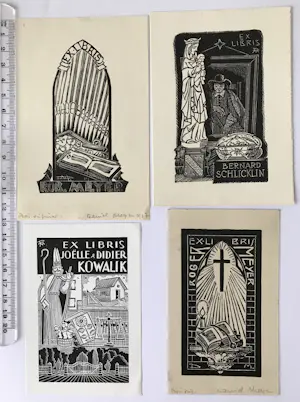 Buy Daniel Meyer - Lot met 34 ex-libris & gravures van de Franse kunstenaar Daniel Meyer? Bid from 33!
