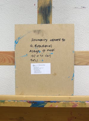 Gerard Boersma - Security Camera 40 (Stilleven van CCTV beveiligingscamera tegen blauwe lucht) kopen? Bied vanaf 75!