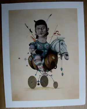 AcheterHans Kanters - Litho: surrealistische voorstelling (sterk afgeprijsd!)? Enchérissez de 125!