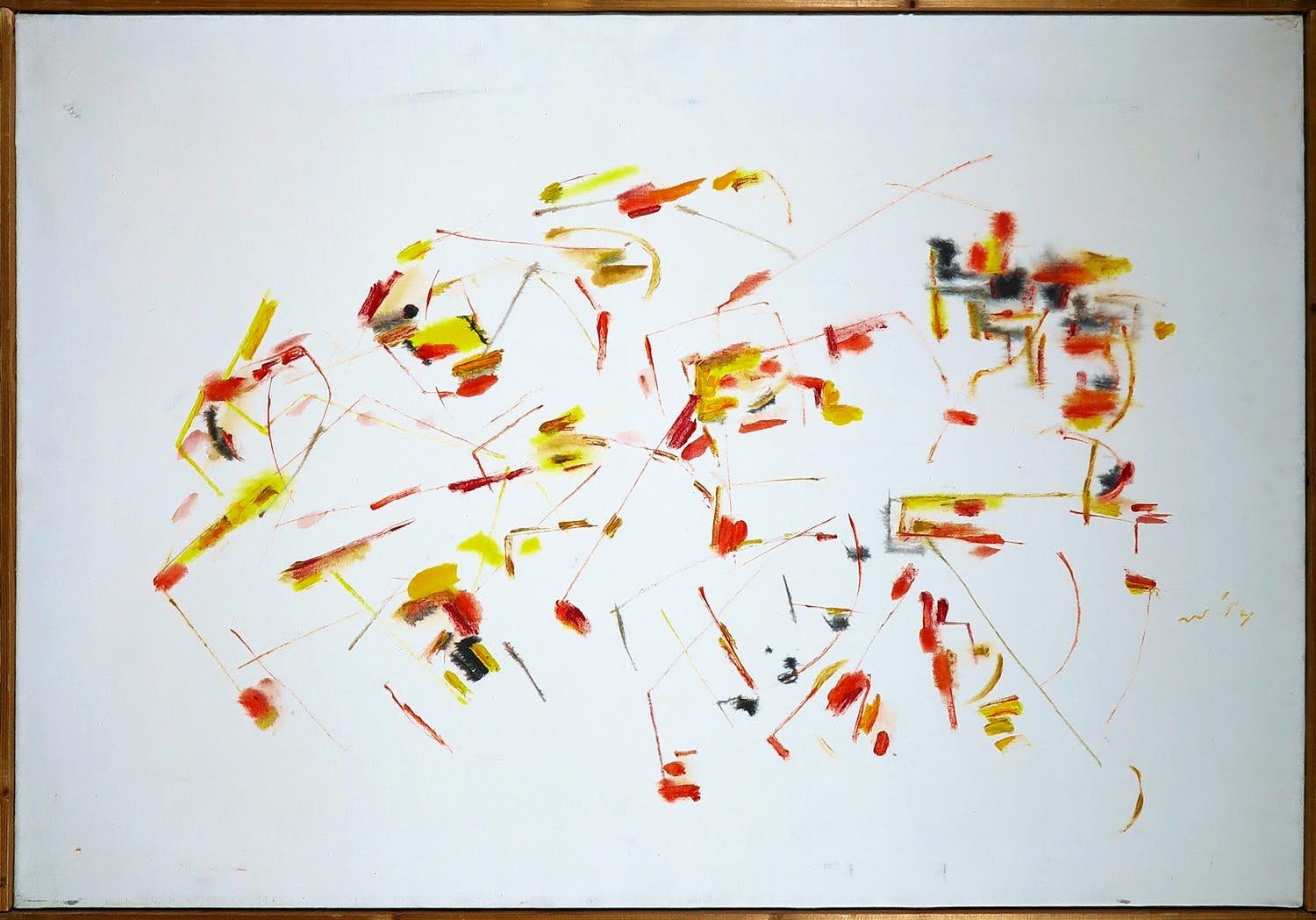 Mark Polee - Acrylverf op doek, Constellatie - Ingelijst kopen? Bied vanaf 1!