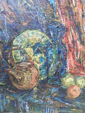 Riemko Holtrop - Expressionistisch stilleven kopen? Bied vanaf 79!