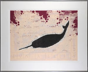 Herman van der Weert - Zeefdruk, Zonder titel - Ingelijst kopen? Bied vanaf 35!