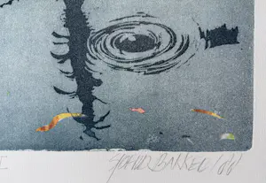 Sjoerd Bakker - Handgesigneerde kleurenets | 'Zonder titel' | 1988 kopen? Bied vanaf 20!