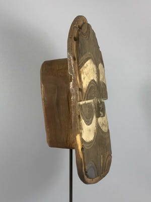 Dogon - 190402 - old Tribal used African Bateke mask - Congo. kopen? Bied vanaf 45!