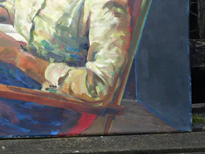 Niet of onleesbaar gesigneerd - Olieverf op doek , Leesvrouw , Lezende vrouw kopen? Bied vanaf 1!