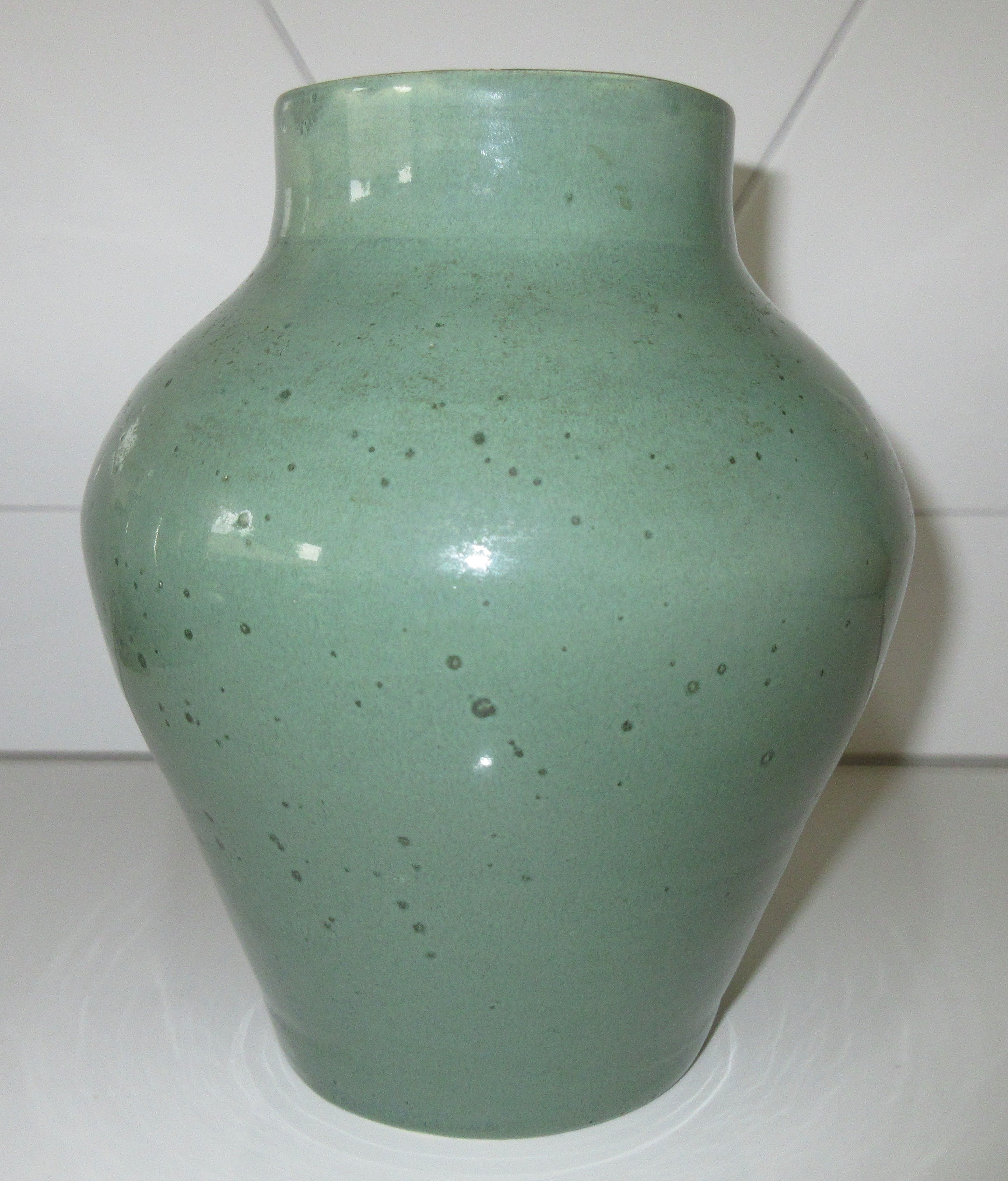 Henk Potters - Unicum vaas in celadon en antraciet glazuur kopen? Bied vanaf 25!