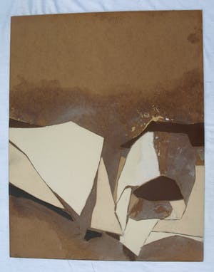 Fon Klement - Gemengde techniek op board (115 x 90 cm), Déploiement (‘Inzet’) – 1977 kopen? Bied vanaf 225!