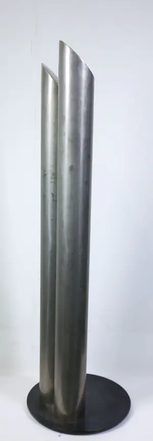 Rudolf Wolf - Metalen sculptuur, 2 vorm, 2 zuilen kopen? Bied vanaf 250!