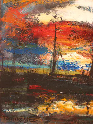 Toon Koster - Boten in Haven. kopen? Bied vanaf 1!