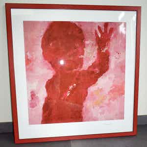 Armando - Kopf - Giclee op katoenpapier -Spetterende kleuren - geheel nieuw ingelijst verkocht voor € 195!