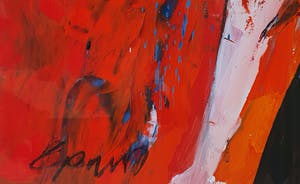 Gerriet Postma - Schilderij "Twee dansende figuren'- Ingelijst kopen? Bied vanaf 465!