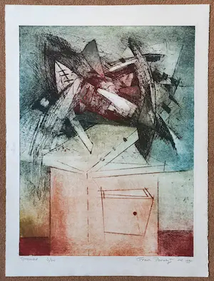 Frank Porcelijn - Temporale, aquatint ets kopen? Bied vanaf 40!