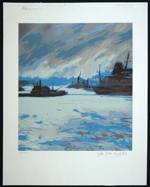 Niet of onleesbaar gesigneerd - Zeefdruk, Zonder titel kopen? Bied vanaf 1!