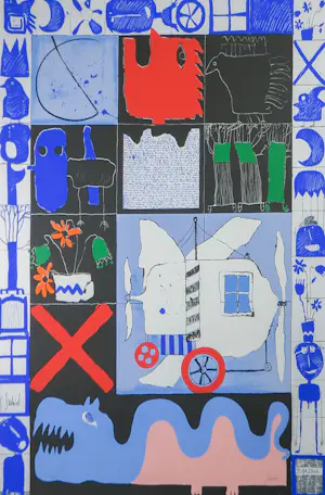 Christian Silvain - Zeefdruk, Z.T. - Ingelijst (Groot) kopen? Bied vanaf 100!