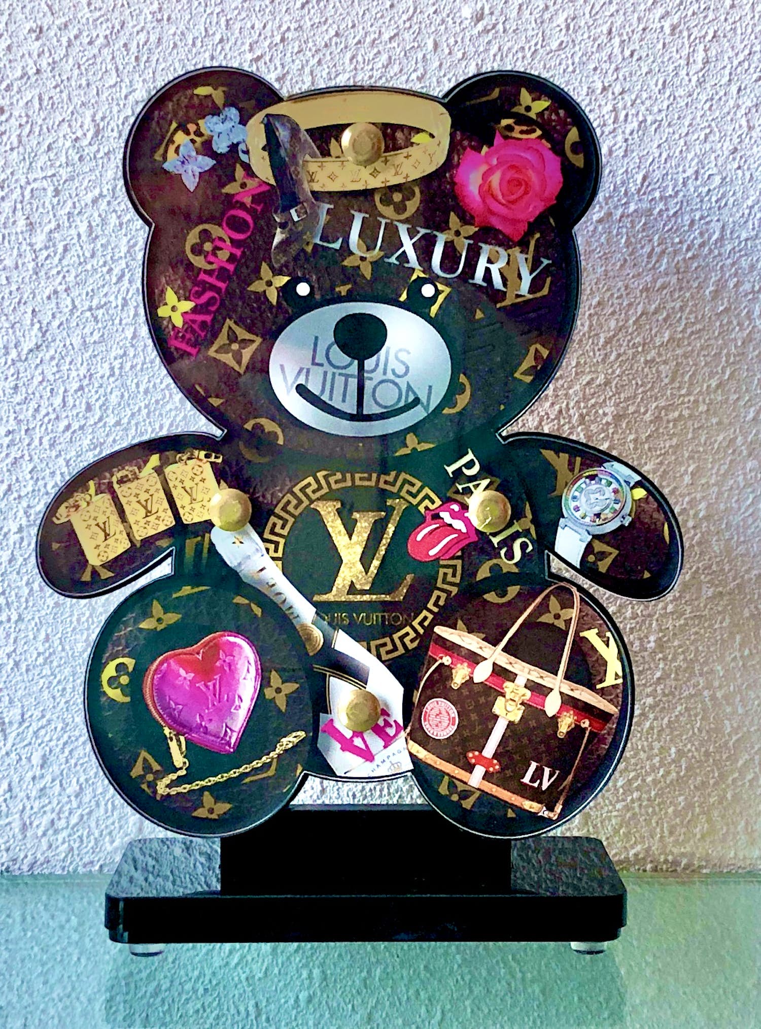 Ad van Hassel - Luxury Bear - Pop Art Sculptuur verkocht voor € 169!