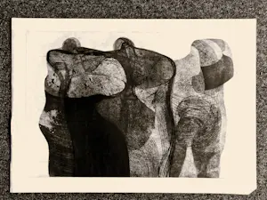 Rob Otte - Bijzondere en zeer grote jaren 60 epr. d'Artiste ETS en aquatint "Figuren" kaufen? Bieten Sie von 57!
