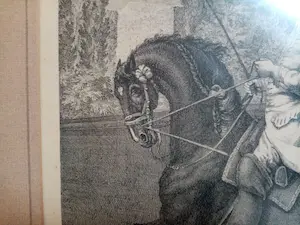 Johann Elias Ridinger - Die parade im Schritt links - Gravure kopen? Bied vanaf 49!