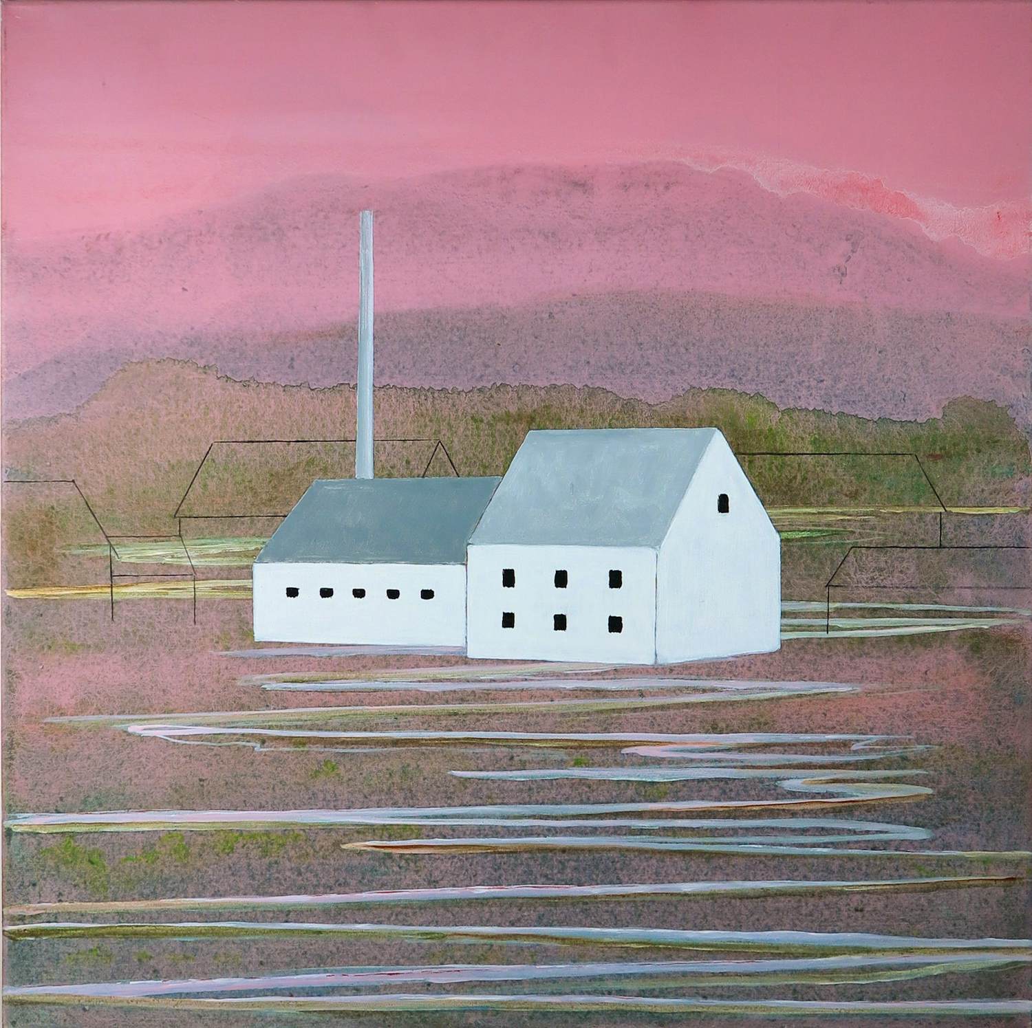 Myra de Vries - Acryl op doek, Midlands * 14 kopen? Bied vanaf 150!