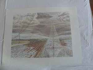 Lies Verdenius - Litho, Titel, "Neergestorte vlieger". kopen? Bied vanaf 25!