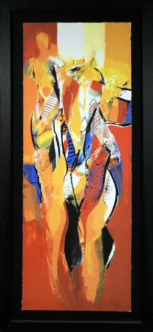 Peter Meijer - Zeefdruk, In de voorbije gaan, Ingelijst (Groot) verkocht voor € 50!