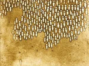 Jan Montyn - sans titre verkocht voor € 135!