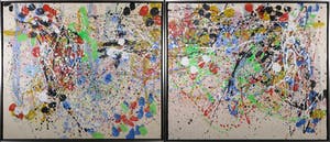 Arty Grimm - Acryl op doek, Tweeluik kopen? Bied vanaf 500!