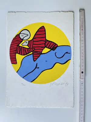 Corneille - compositie met vrouwenfiguur en vogels kopen? Bied vanaf 139!