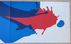 Gerrit Westerveld - ABSTRACTIE / KLEURZEEFDRUK / 70x200cm / SIG / HEEL GROOT kopen? Bied vanaf 50!