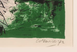 Corneille - Zeefdruk, Fenetre ouverte sur le divan rouge - Ingelijst kopen? Bied vanaf 300!