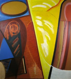 Han Sterk - Olieverf op paneel, Z.T. Abstracte compositie - Ingelijst (Zeer groot) kopen? Bied vanaf 1!
